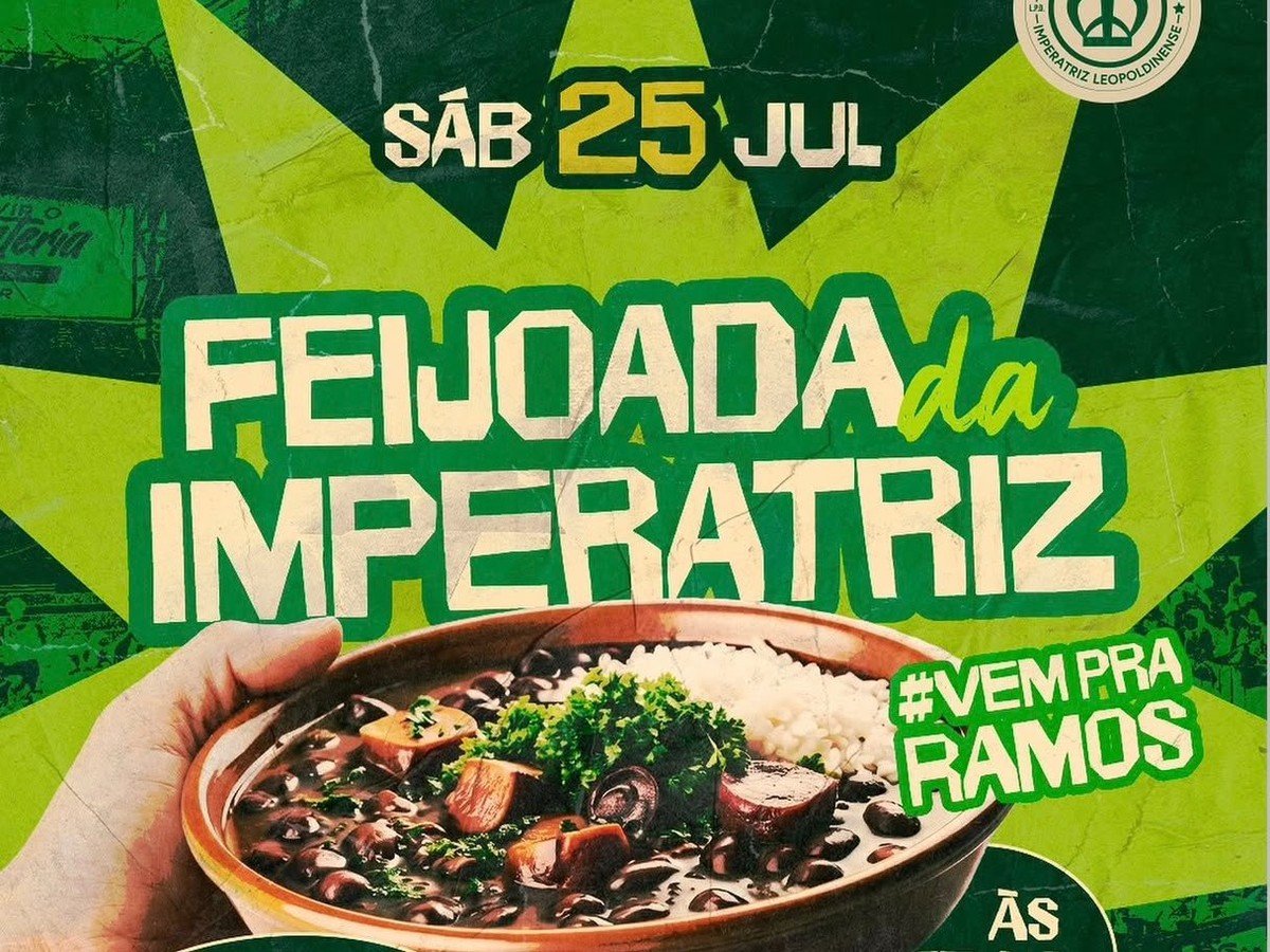 Imperatriz Leopoldinense promove tradicional feijoada no próximo sábado com participação de Vila Isabel e Beija-Flor