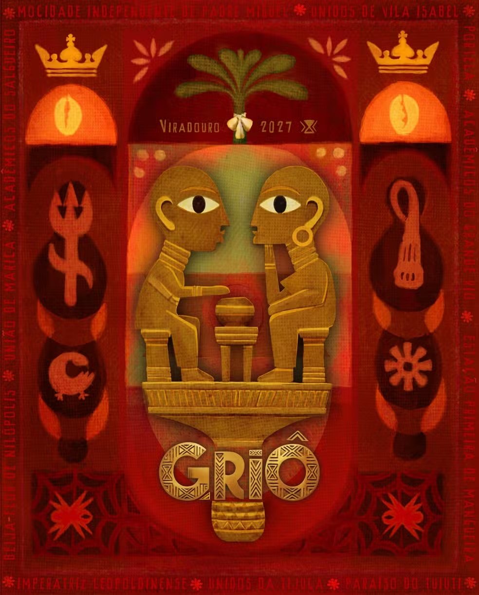 Cartaz do enredo Griô — Unidos do Viradouro 2027