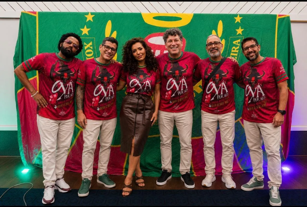 Xande de Pilares, Karinah Gustavo Clarão, Gilson Bernini, Beto Savanna e Felipe Mussili estreiam neste sábado (1), nas eliminatórias de samba-enredo da Mangueira 2027