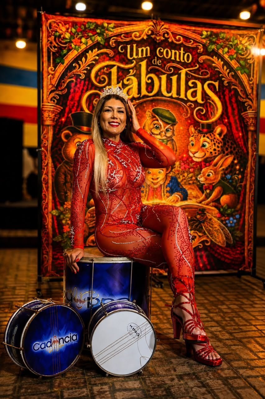 Claudia Rodrigues é a nova Rainha de Bateria da Alegria do Vilar para o Carnaval 2027