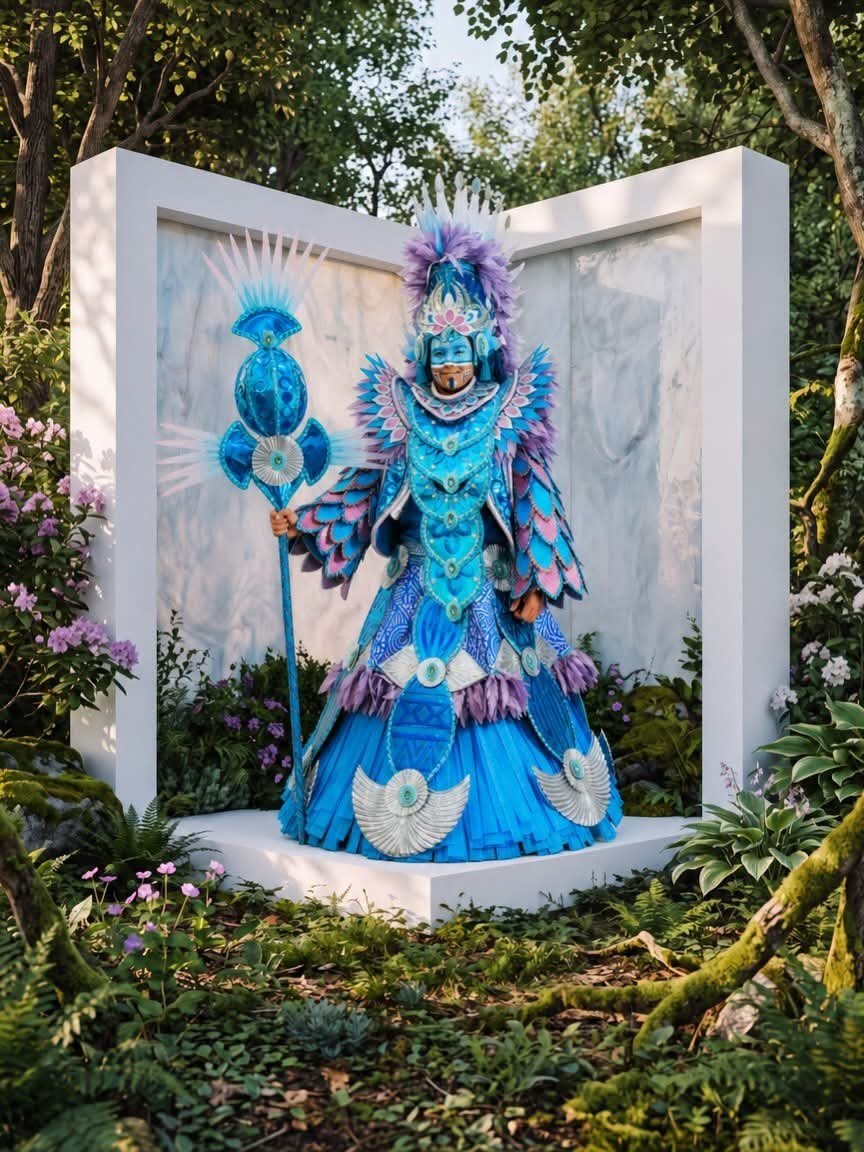 Com 99% das plumas artificiais, Beija-Flor se antecipa ao debate nacional sobre o uso de itens de origem animal no Carnaval