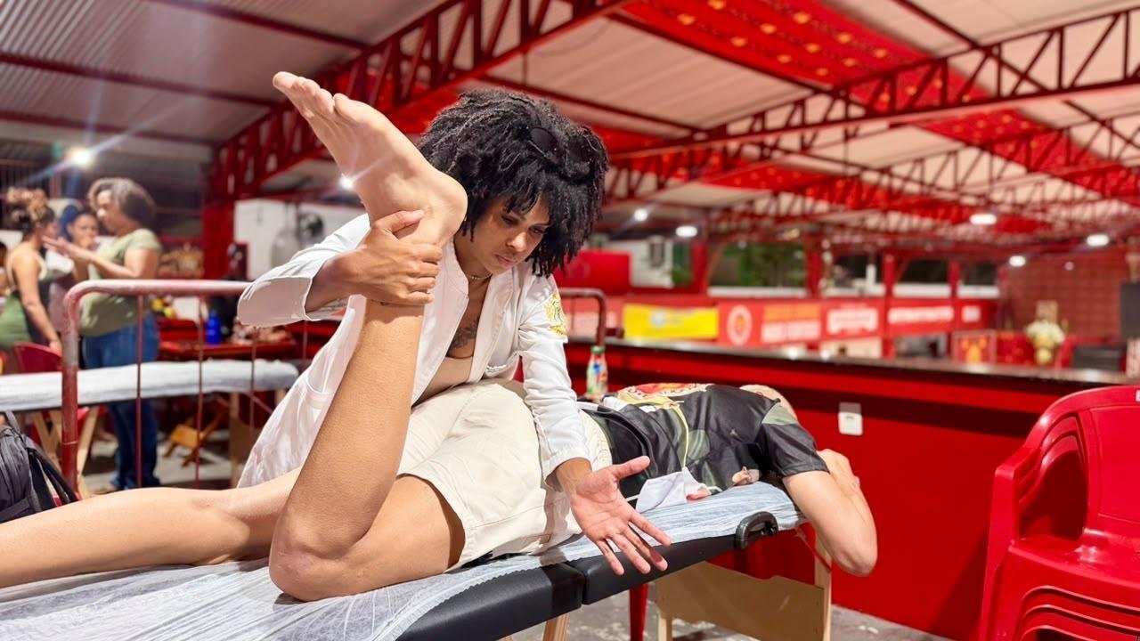 Ritmistas da Viradouro Recebem Atendimento com Estudantes de Fisioterapia Antes dos Ensaios